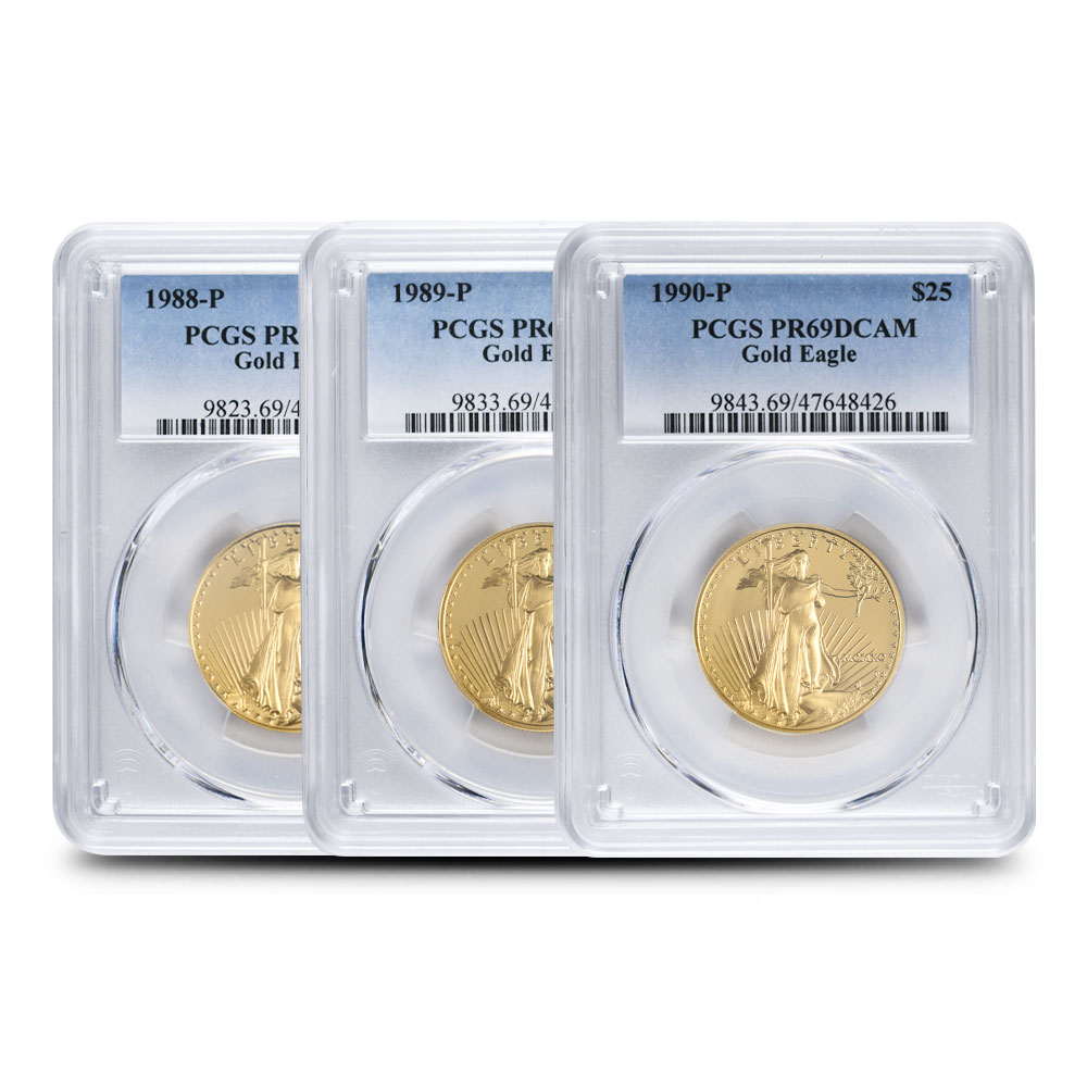 Buy 1/2 oz Proof American Gold Eagle Coin PCGS PR69 DCAM (Random