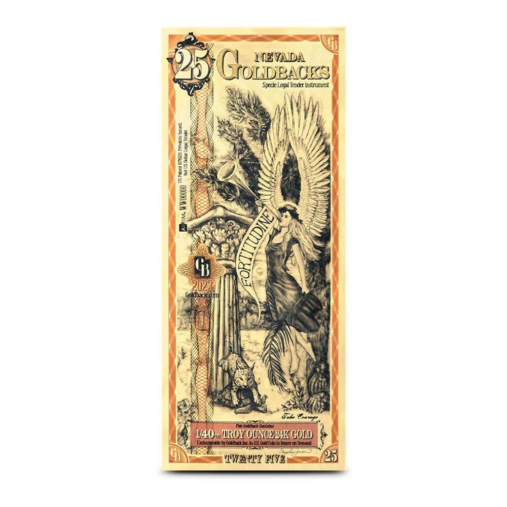 Buy 25 Nevada Goldback Gold Note (New) | BullionMax ™