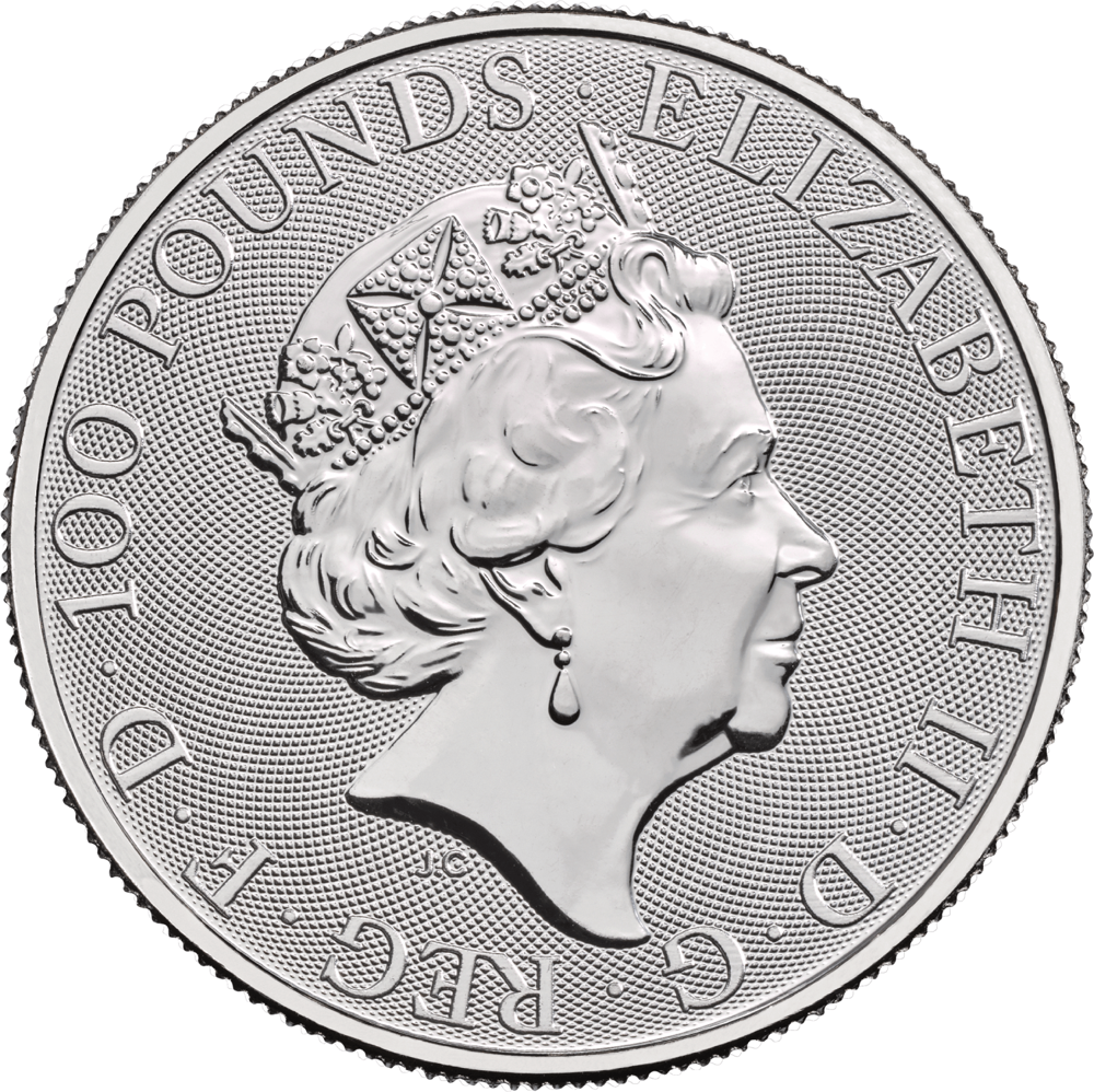 Platinum Queens Beasts Coin Obverse Image