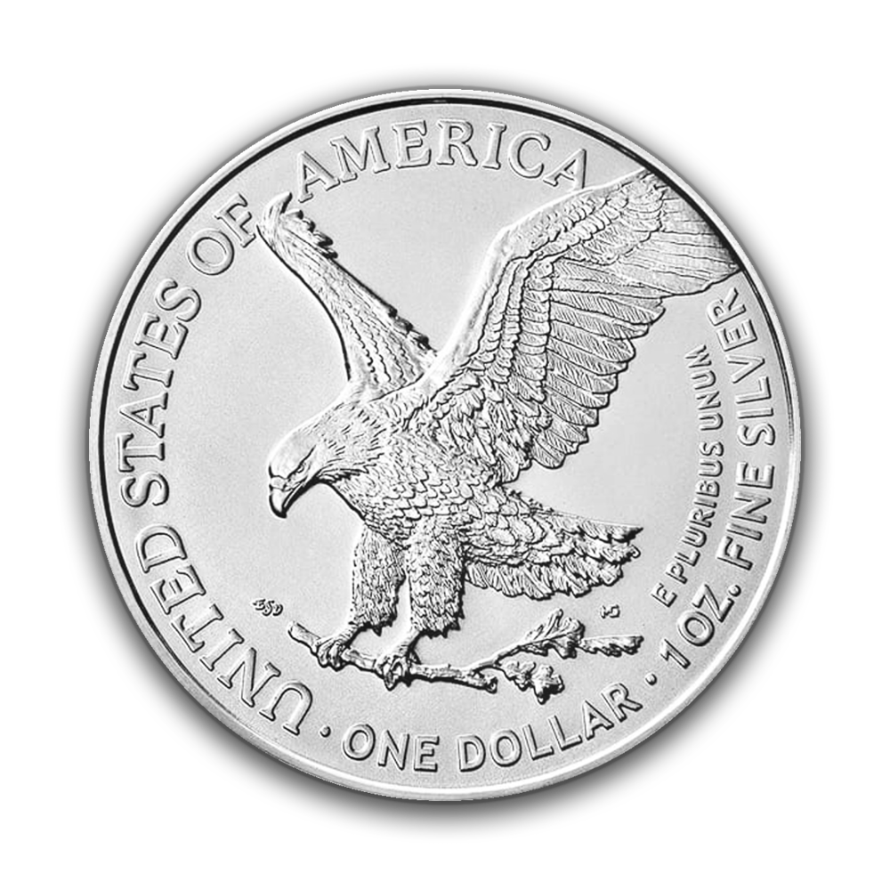 american eagle silver coin reverse image