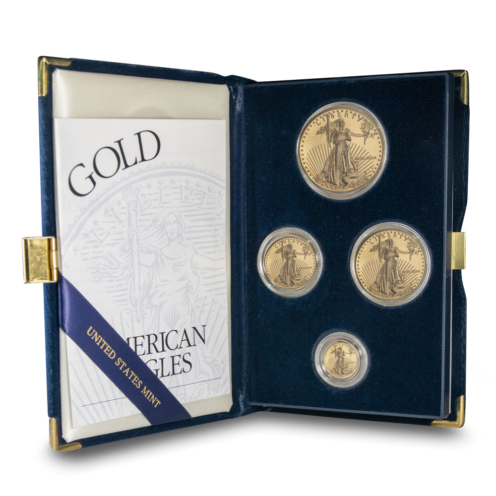 Buy 1989 Proof American Eagle 4-Coin Gold Set with Box & CoA
