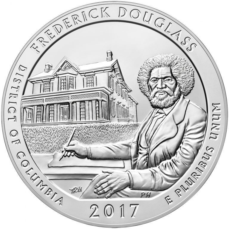 2017 5 oz Frederick Douglass AtB Silver Coin