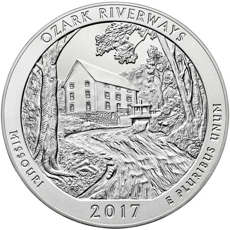 2017 5 oz Ozark AtB Silver Coin