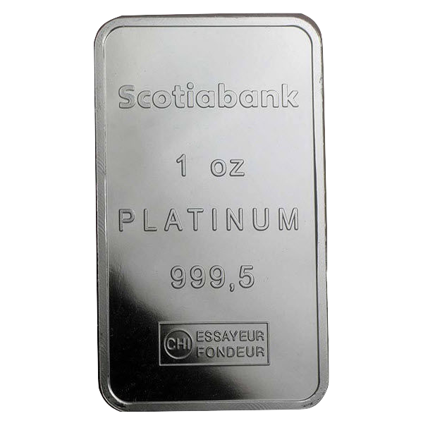 Scotiabank 1 oz platinum bar