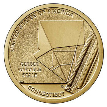American Innovation One dollar coin - Connecticut