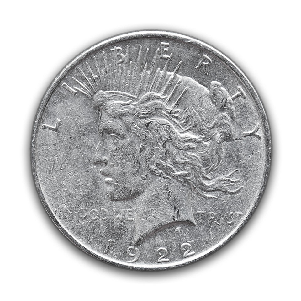 1922 peace dollar