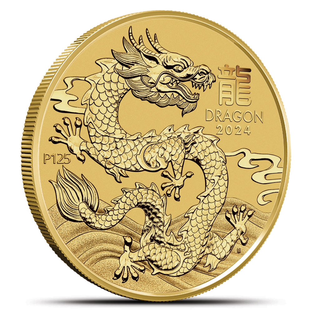 Buy 2024 1 oz Australian Gold Lunar Dragon Coin (BU) | BullionMax ™