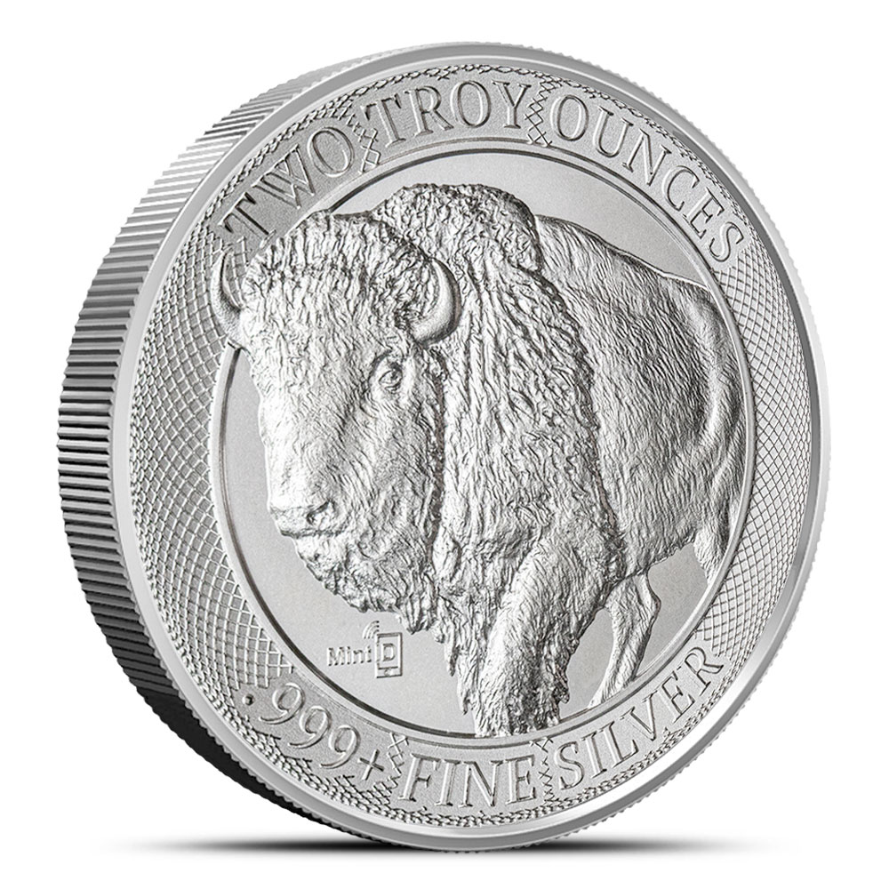 Buy 2 oz MintID Buffalo Silver Round (New) | BullionMax ™