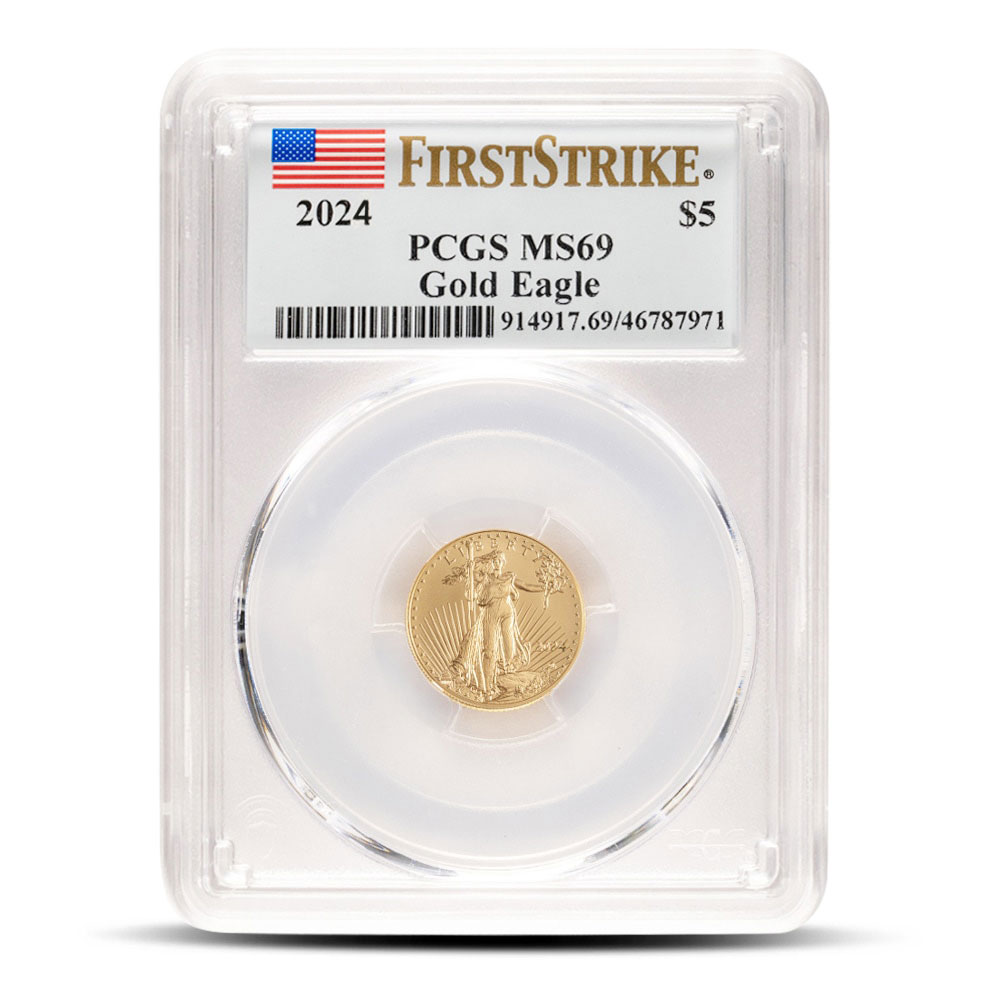 Buy 2024 1/10 oz American Gold Eagle Coin PCGS MS69 FS | BullionMax ™