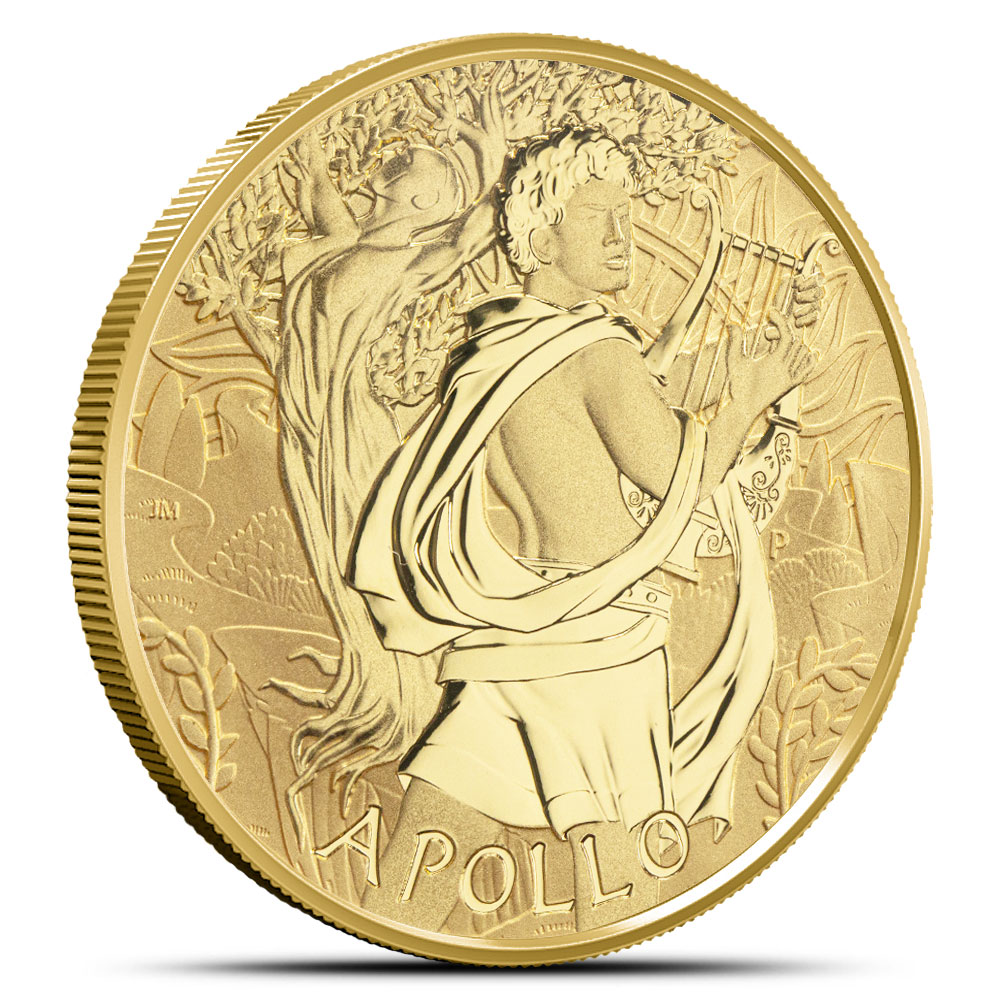 Buy 2023 1 oz Tuvalu Gods of Olympus Apollo Gold Coin (BU) | BullionMax ™
