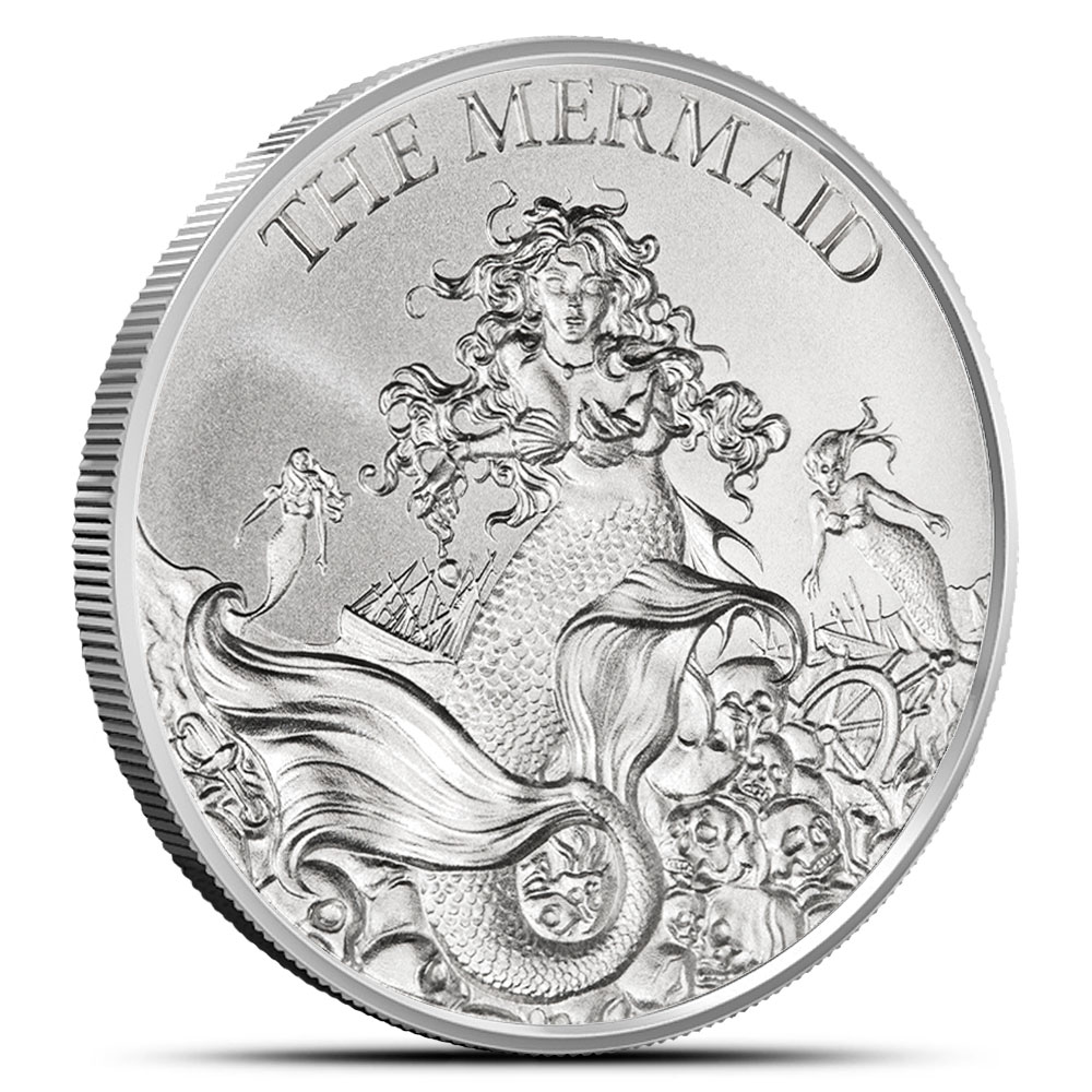 Buy 1 oz Intaglio Mint The Mermaid Silver Round (New) | BullionMax ™