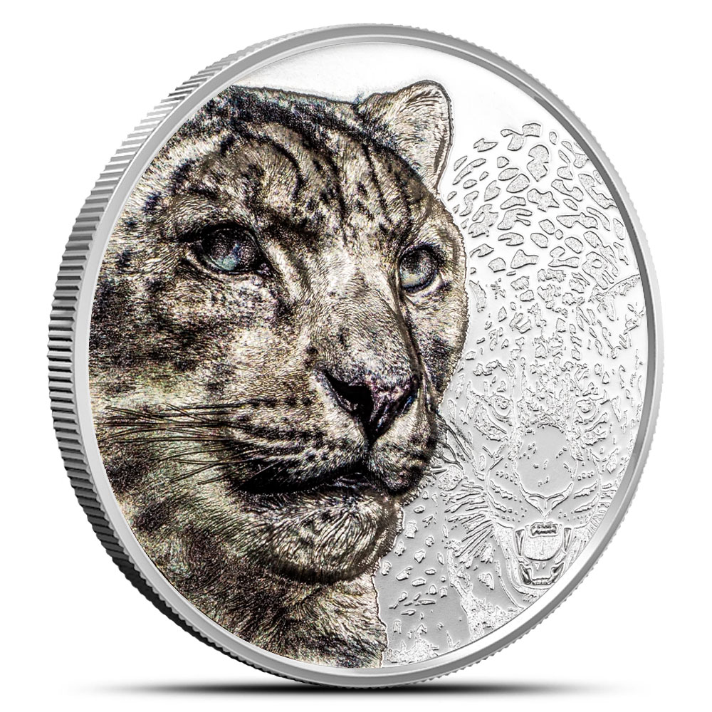 Buy 2024 1 oz Proof Colorized Mongolia Silver Snow Leopard Coin (Box + CoA)  | BullionMax ™