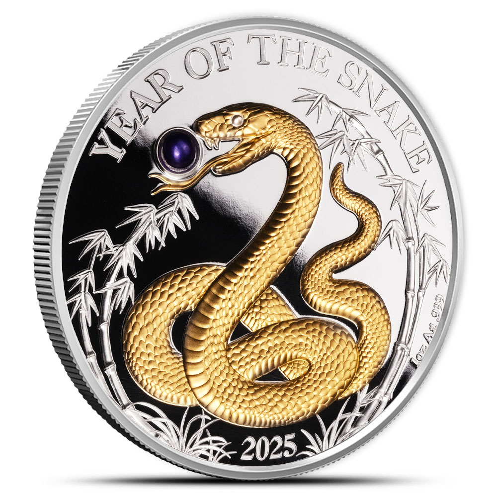 Buy 2025 1 oz Proof Vanuatu Silver With Pearl Year of the Snake
