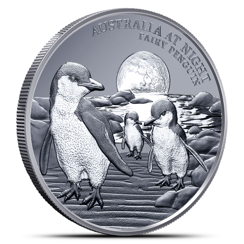 Buy 2024 1 oz Proof Niue Silver Australia At Night Fairy Penguin Coin (Box  + CoA) | BullionMax ™