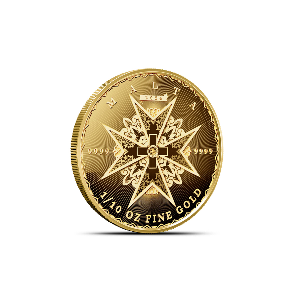 Buy 2024 1/10 oz Malta Gold Maltese Cross Coin (BU) | BullionMax ™