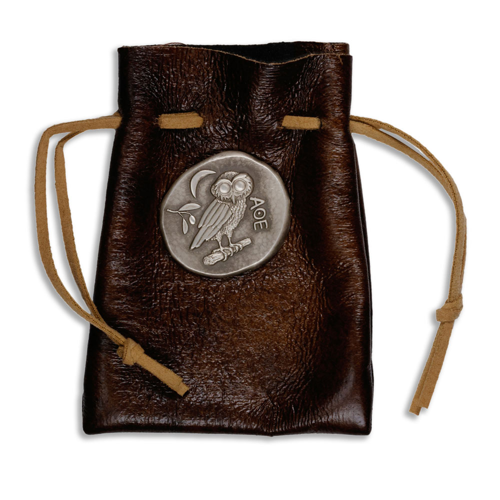 Buy 1 oz SilverTowne Athena Owl Replica Silver Coin (New, Leather Pouch) |  BullionMax ™