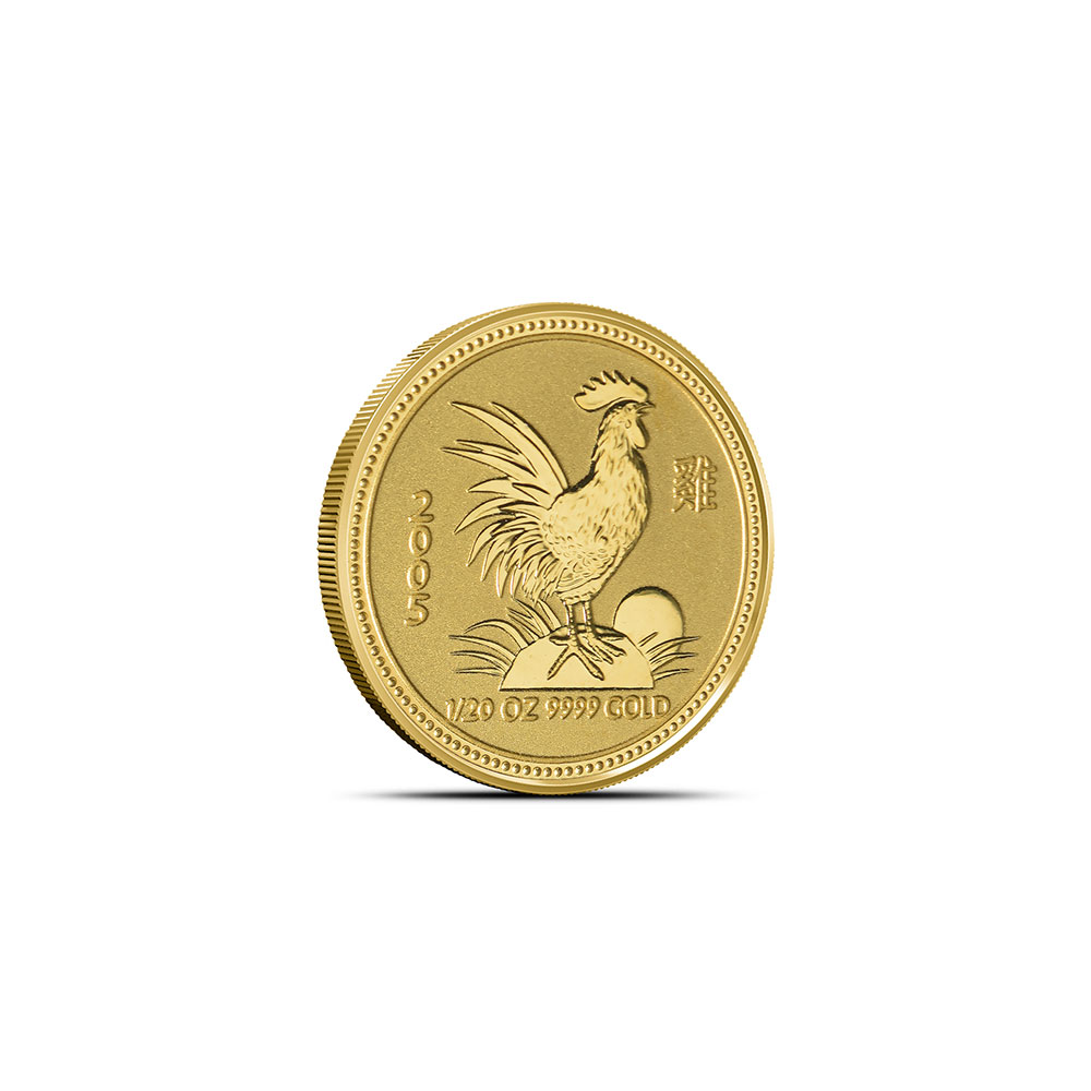 Buy 2005 1/20 oz Australia Gold Lunar Rooster Coin | BullionMax ™
