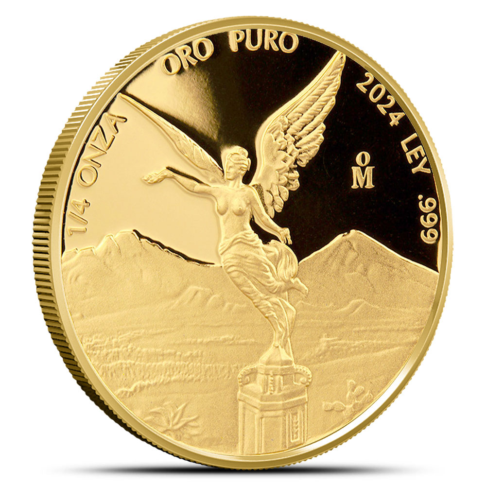 Buy 2024 1/4 oz Proof Mexican Gold Libertad Coin (In Capsule