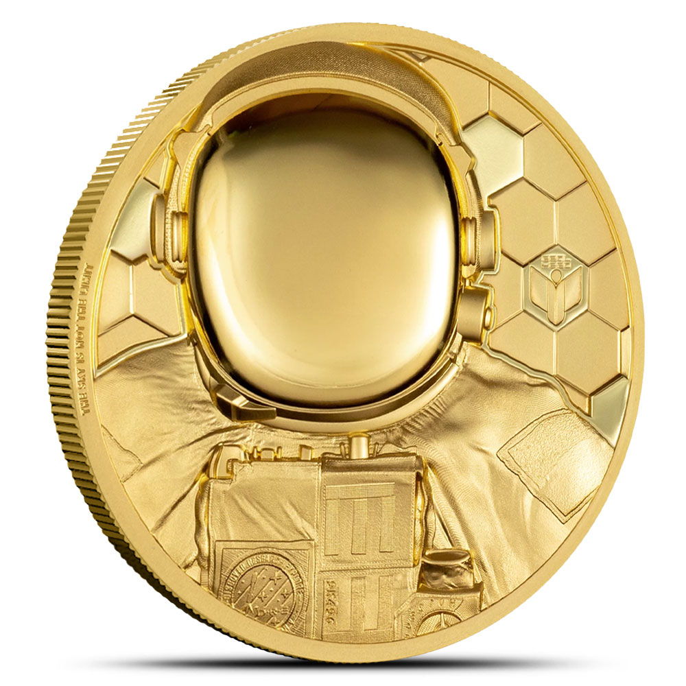 Buy 2024 1 oz Proof Cook Islands Gold Real Hero Astronaut Coin | BullionMax  ™