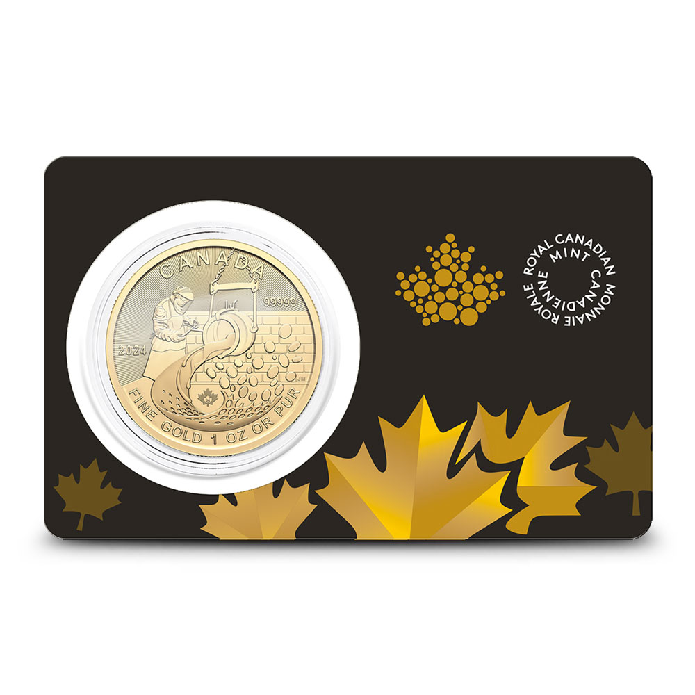 Buy 2024 1 oz Canadian Gold Klondike From Dore to Refined Gold Coin (BU w/  Assay) | BullionMax ™