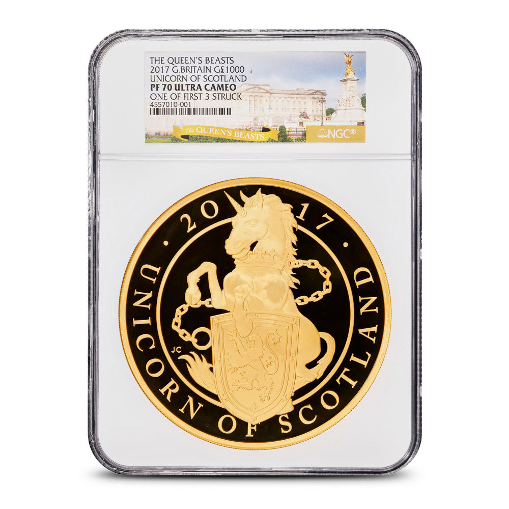 Buy 2017 1 Kilo Proof British Gold Queen's Beast Unicorn Coin NGC