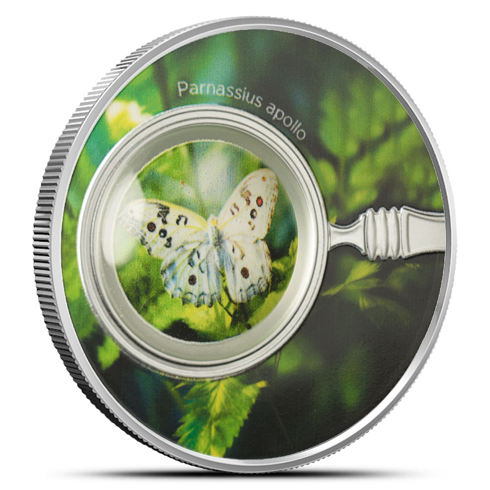 Buy 2024 17.5 Gram Proof Silver Cameroon Butterflies Parnassius Apollo Coin  | BullionMax ™