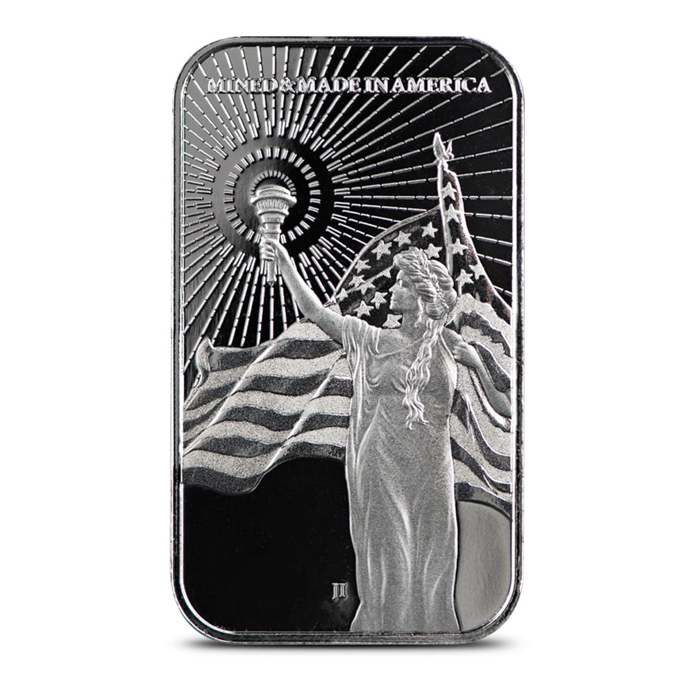Buy 1 oz American Reserve Columbia Goddess Silver Bar (New