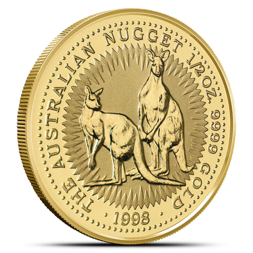Buy 1/2 oz Australian Gold Nugget Kangaroo Coin | BullionMax ™