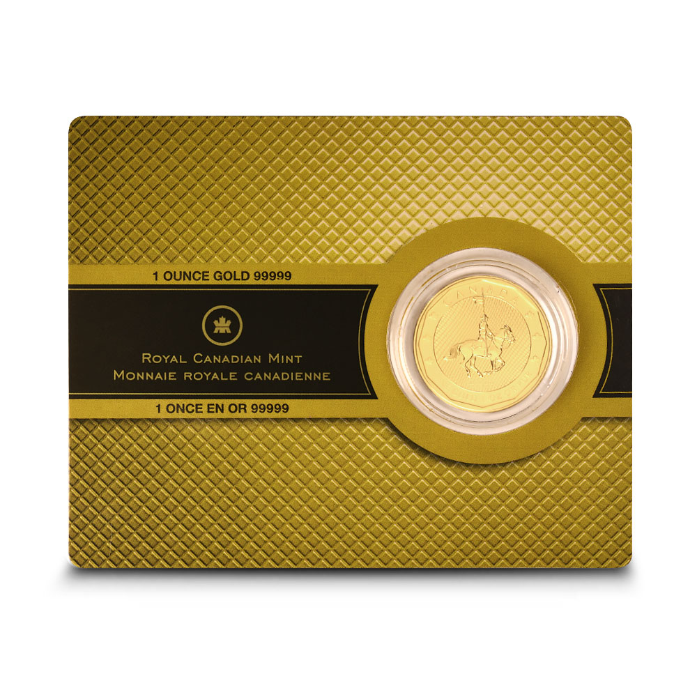 Buy 2011 1 oz Canadian Gold Mountie Maple Leaf Coin .99999 Pure