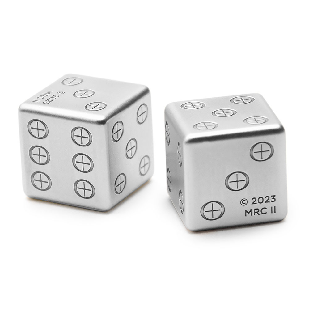 ⭐︎美品⭐︎24-25 dice bank Buy 2 x 1 oz Antique Ozark Silver Dice Set (Box + CoA) | BullionMax ™