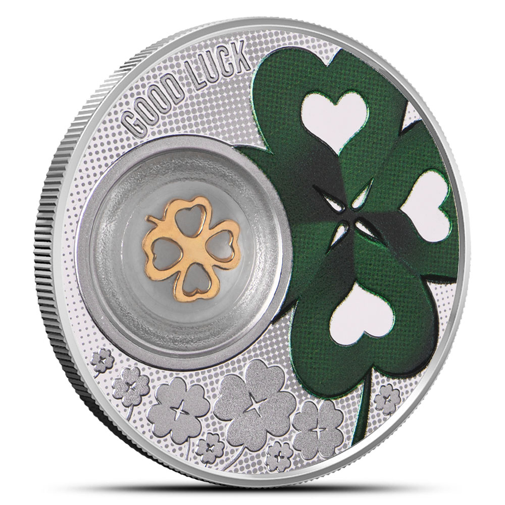 Buy 2024 14.14 Gram Proof Cameroon Silver Good Luck Clover Coin |  BullionMax ™