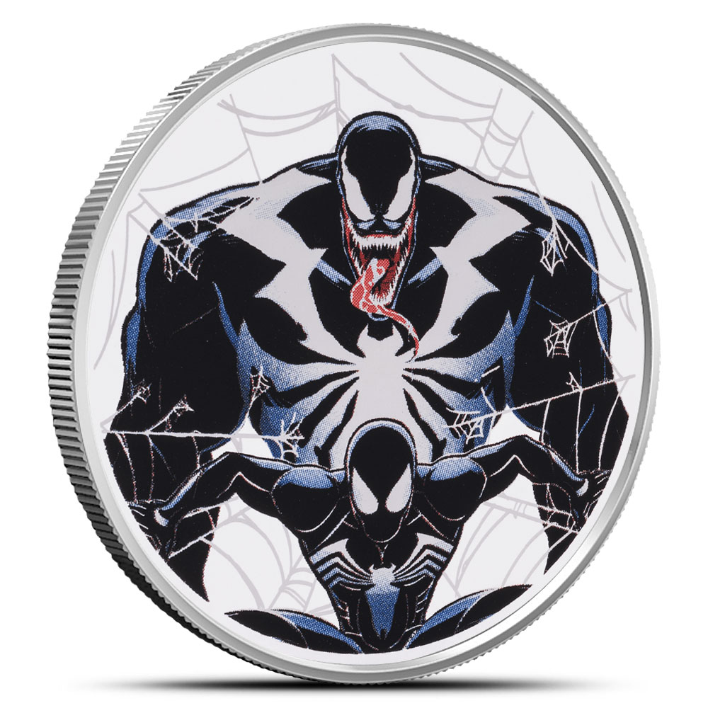 ■TOM ,新品未開封,AOR,トム・スノウ,WARREN WIEBE Buy 2024 1 oz Proof Colorized Niue Silver Marvel Venom Coin (Box +