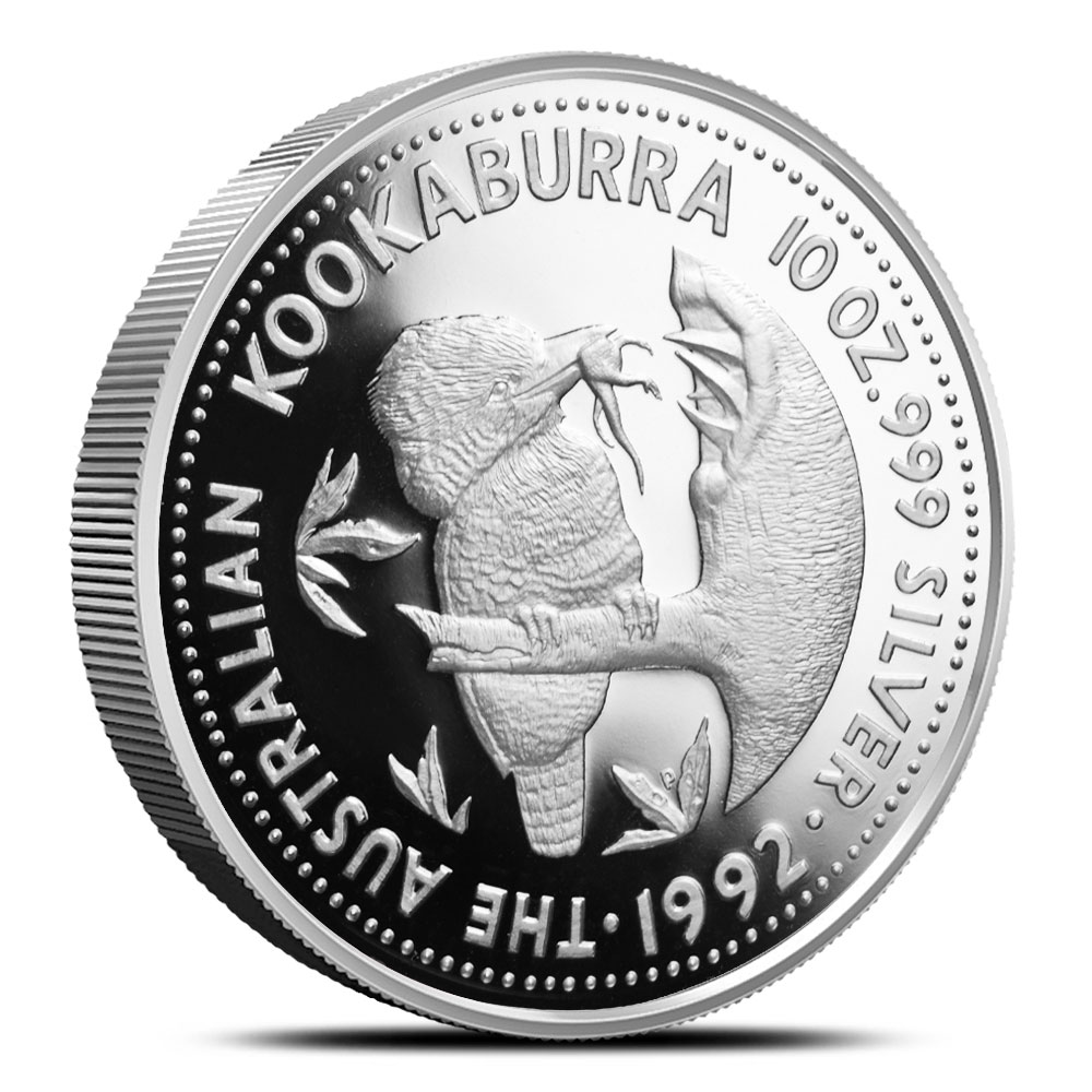 Buy 1992 10 oz Proof Australian Silver Kookaburra Coin | BullionMax ™