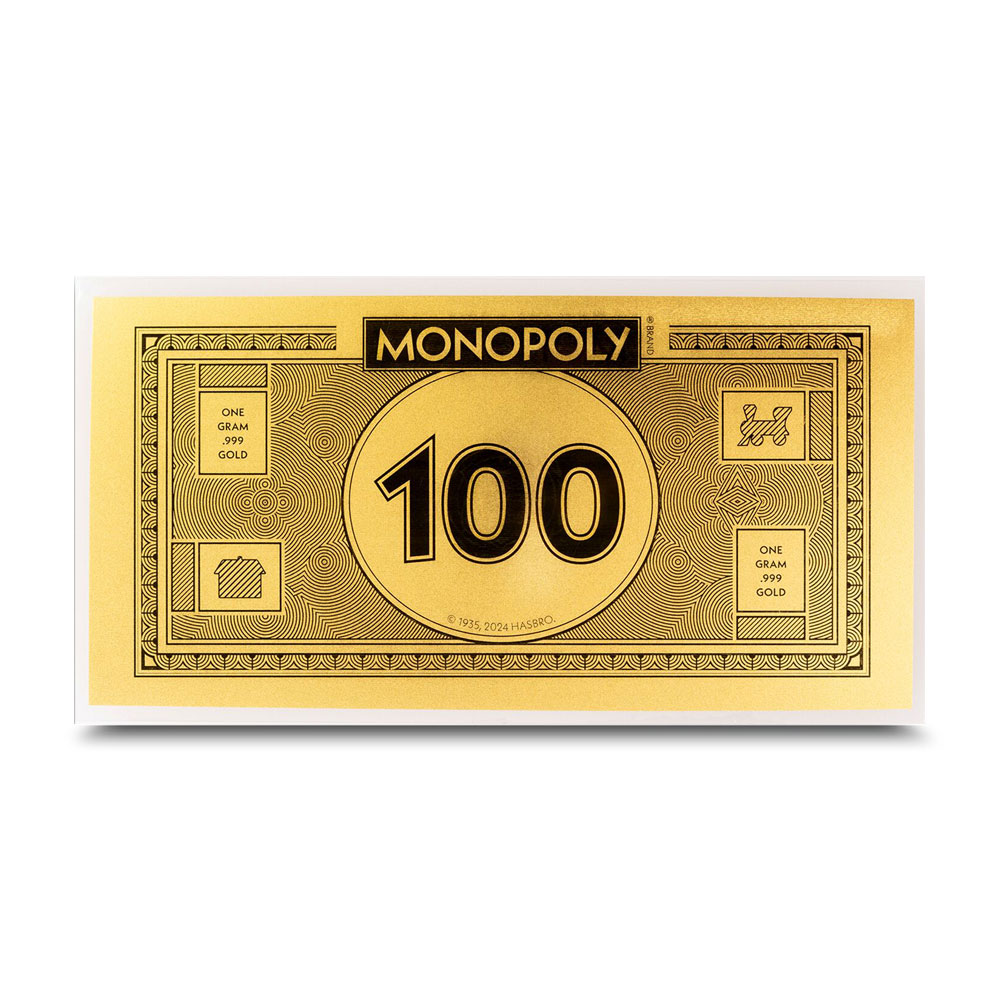 Buy 2024 1 Gram Monopoly Currency Gold Note (BU) | BullionMax ™