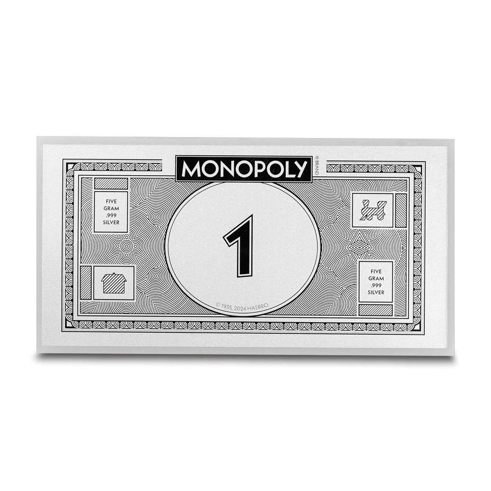 Buy 2024 5 Gram Monopoly Currency Silver Note (BU) | BullionMax ™