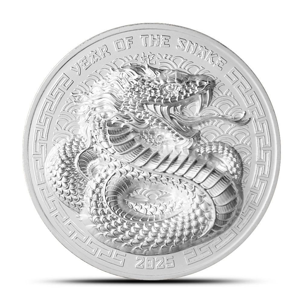 Buy 2025 1 oz Fiji Silver Lunar Year of the Snake Coin (Box