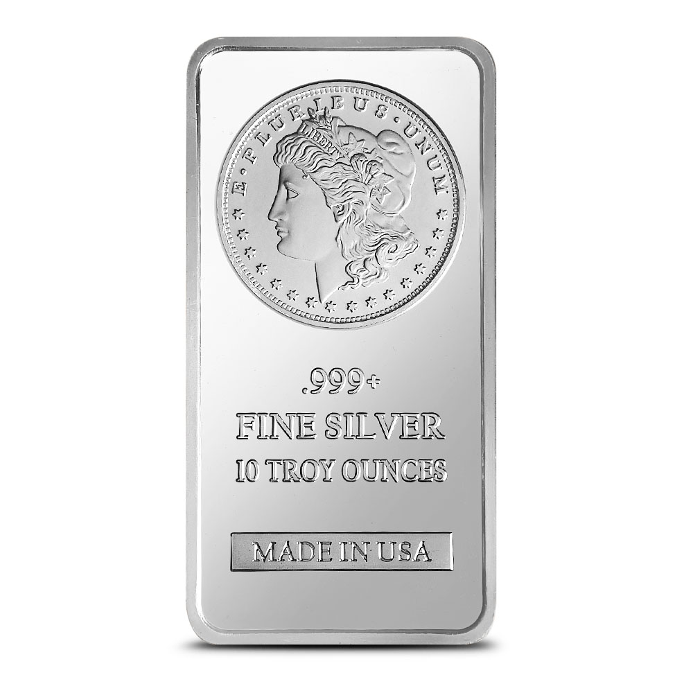 Buy 10 oz SilverTowne Morgan Silver Bar (New) | BullionMax ™