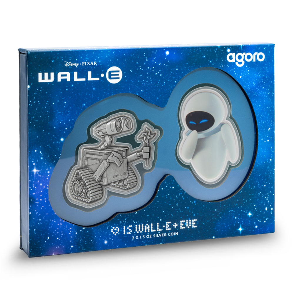 Buy 2025 Proof Colorized Niue Silver Disney Love is WALL-E + EVE 2