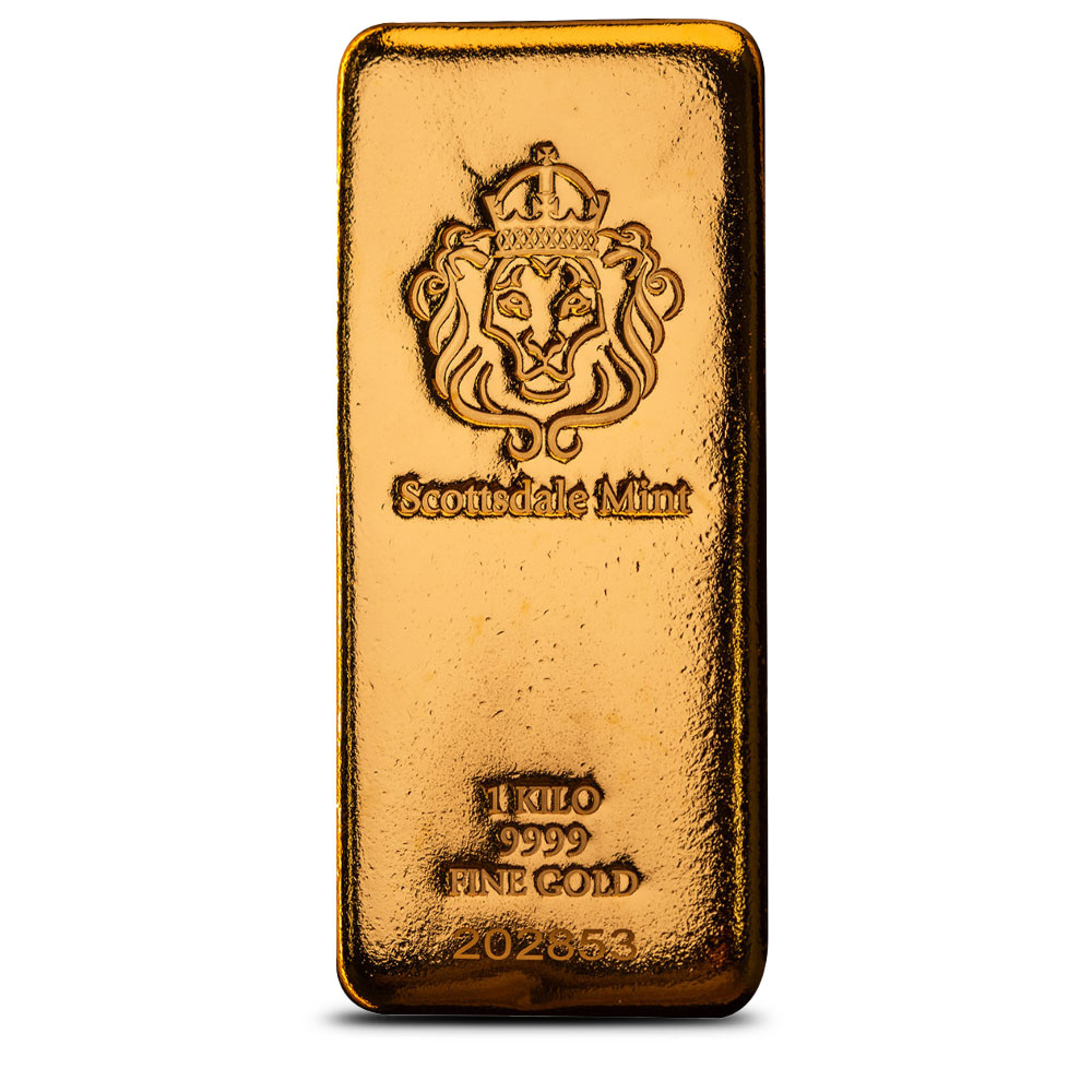 Buy 1 Kilo Scottsdale Mint Gold Bar (New) | BullionMax ™