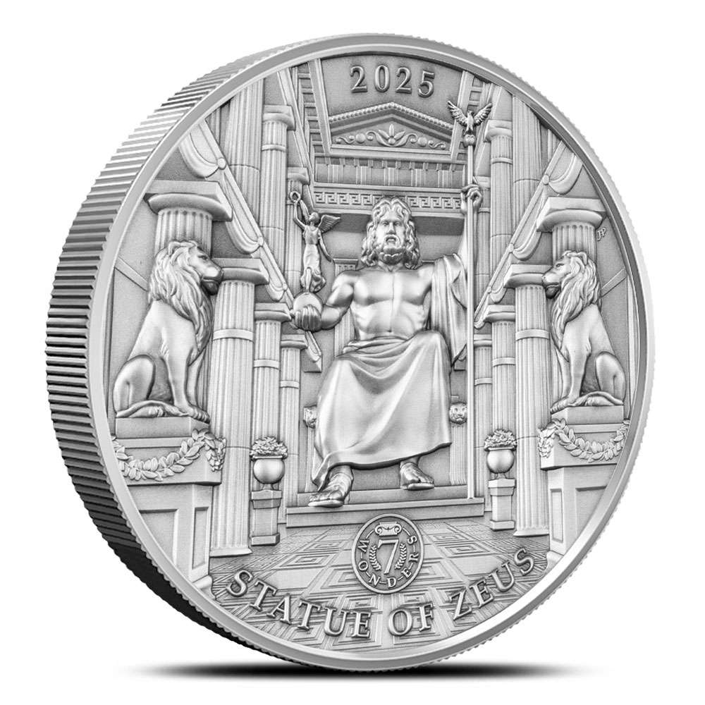Buy 2025 100 Gram Solomon Islands Statue of Zeus Silver Coin (Proof-Like,  Multi-Layer, Box + CoA) | BullionMax ™