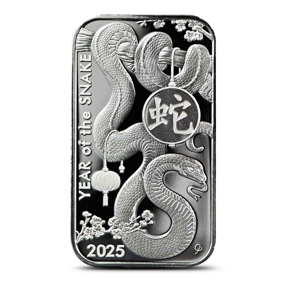 Buy 2025 1 oz Asahi Lunar Snake Silver Bar (New) | BullionMax ™