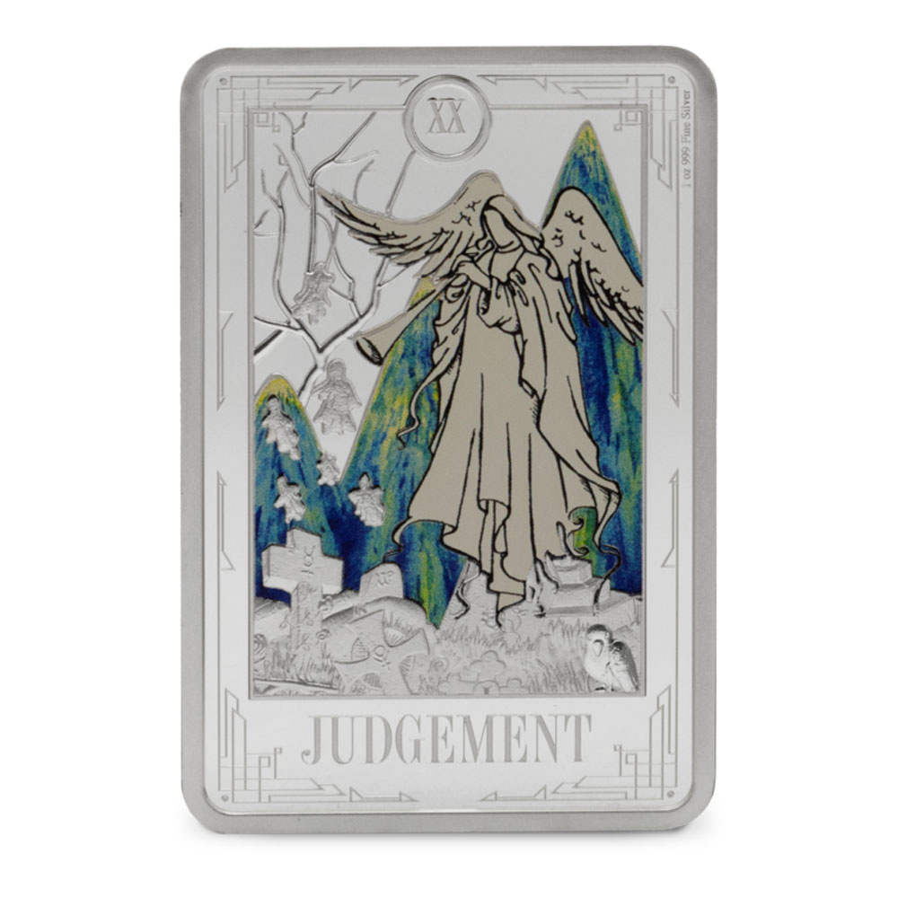 Buy 2025 1 oz Colorized Niue Silver Tarot Cards Judgement Coin