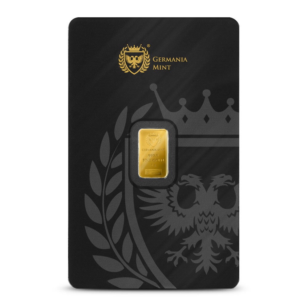 コレクション THE  MINT 1g Gold Bar Buy 1 Gram Germania Mint Gold Bar (New w/ Assay) | BullionMax ™
