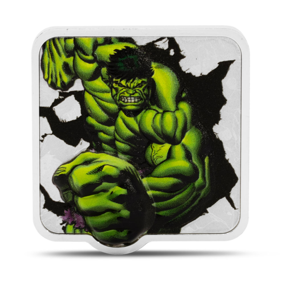 Buy 2025 2 oz Proof Colorized Niue Silver Hulk Smash Coin (Box + CoA, Ultra  High Relief) | BullionMax ™