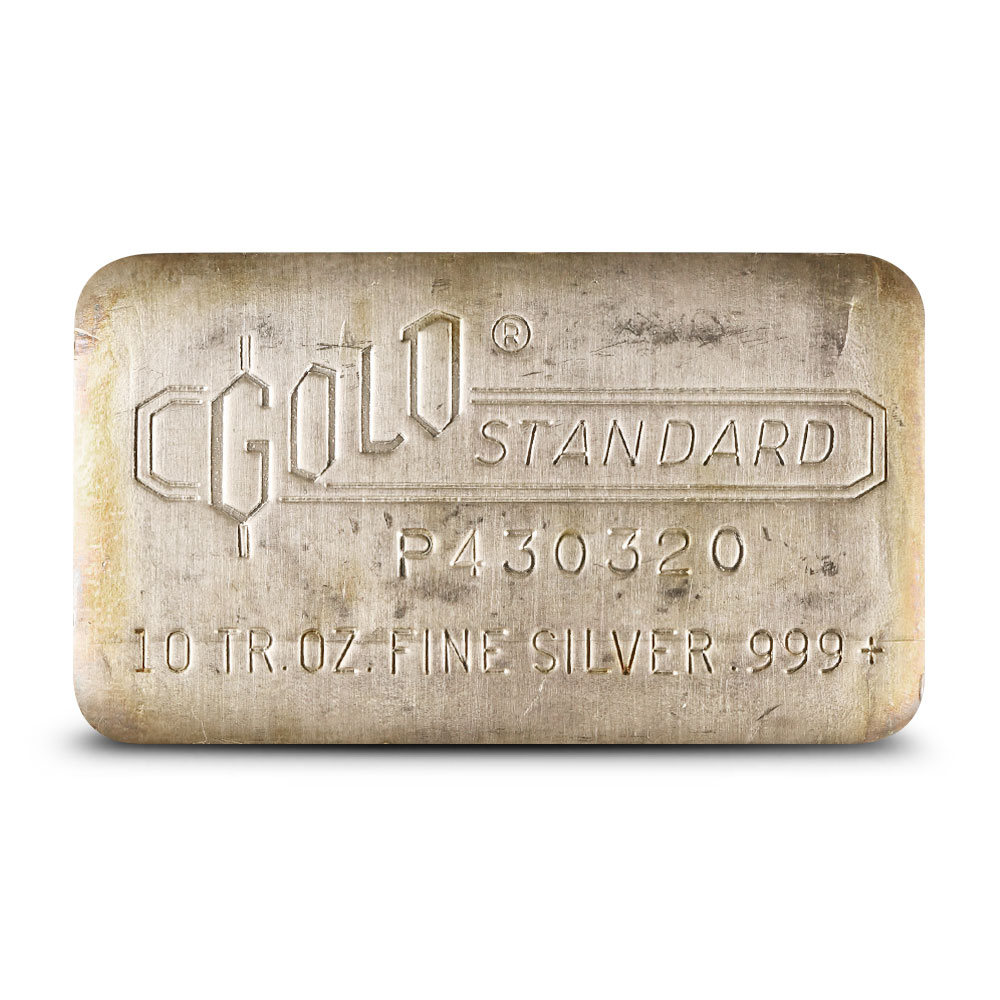 Buy 10 oz Engelhard Gold Standard Pour Loaf Silver Bar (Serial