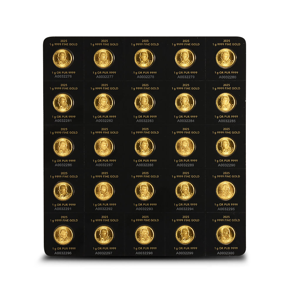 Buy 2025 25 Gram Canadian Gold MapleGram (25x1g, BU w/Assay) | BullionMax ™