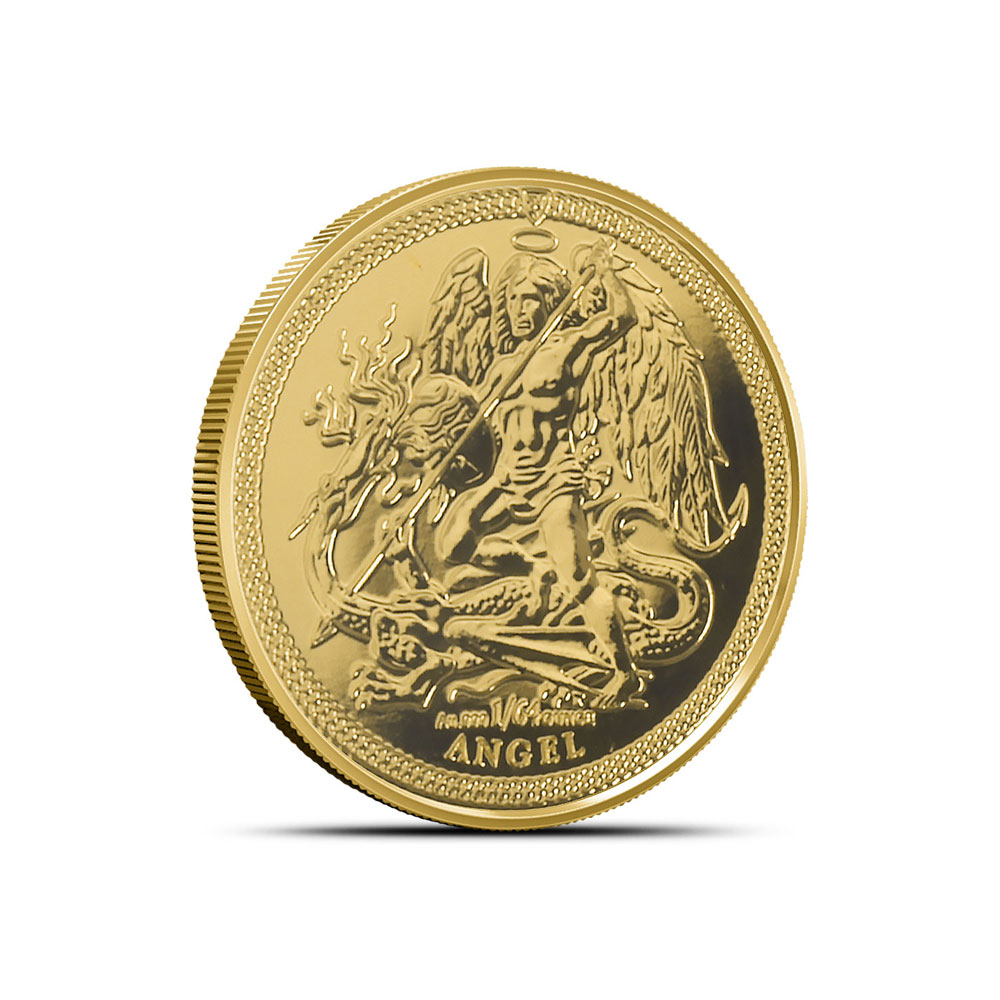 Buy 2025 1/2 Gram Isle of Man Gold Angel Coin | BullionMax ™
