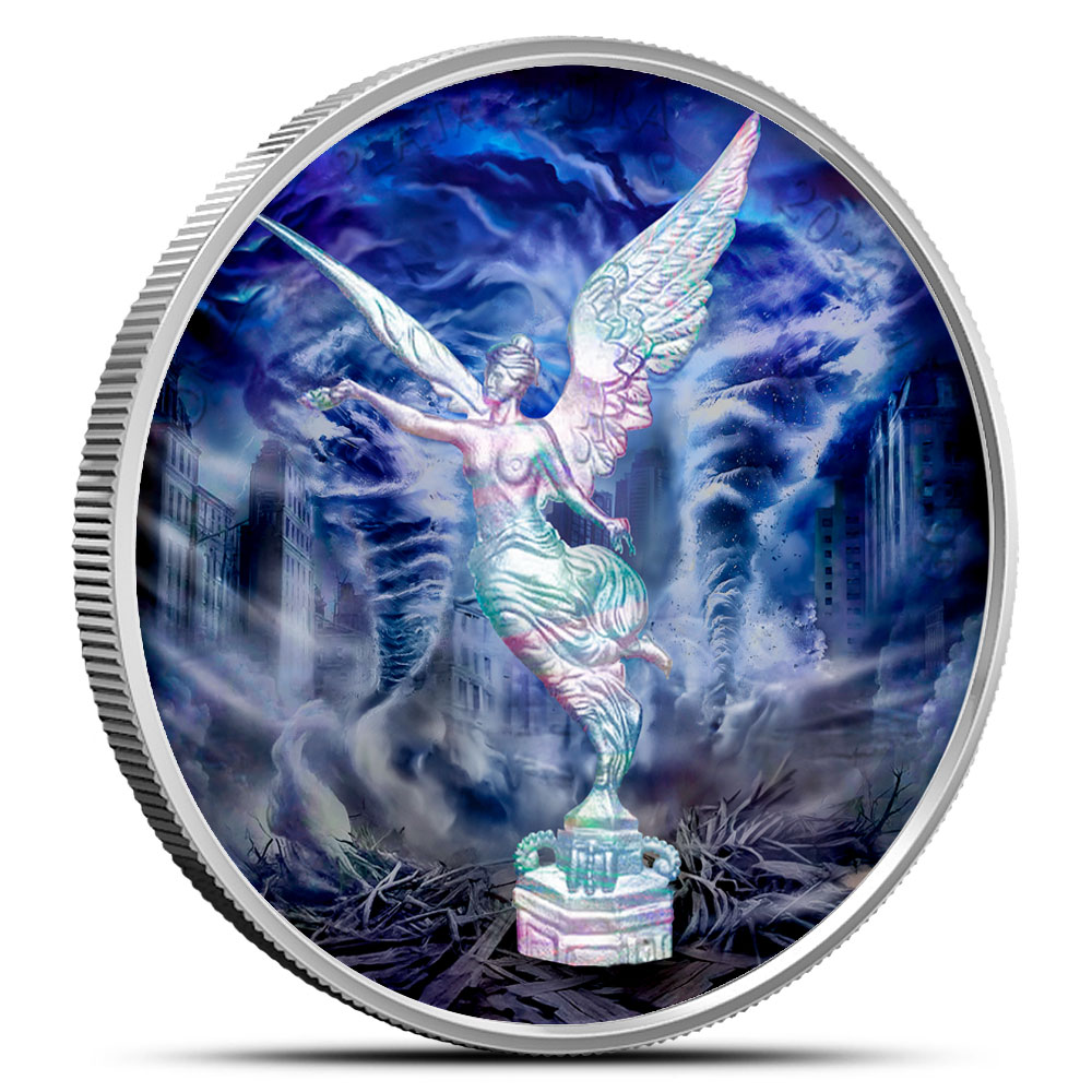 Buy 2024 1 oz Colorized Mexican Silver Libertad Forces of Nature