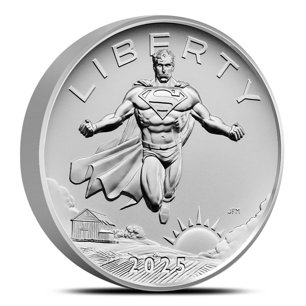 Buy 2025 2.5 oz DC Comics Superman American Liberty Silver Medal (Box +  CoA) | BullionMax ™
